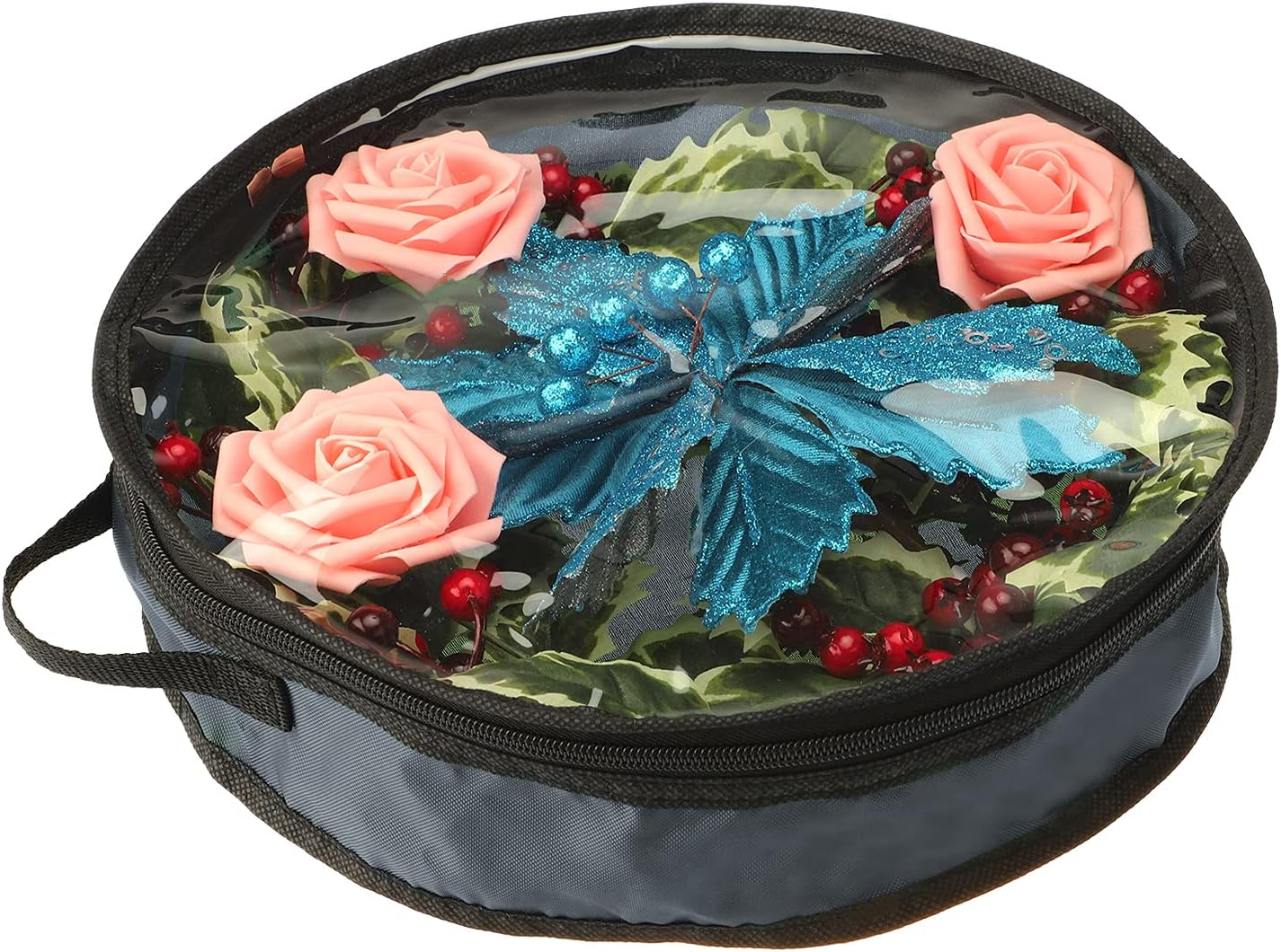 WIVAYE Christmas Wreath Storage Bag 16 Inch Clear Window