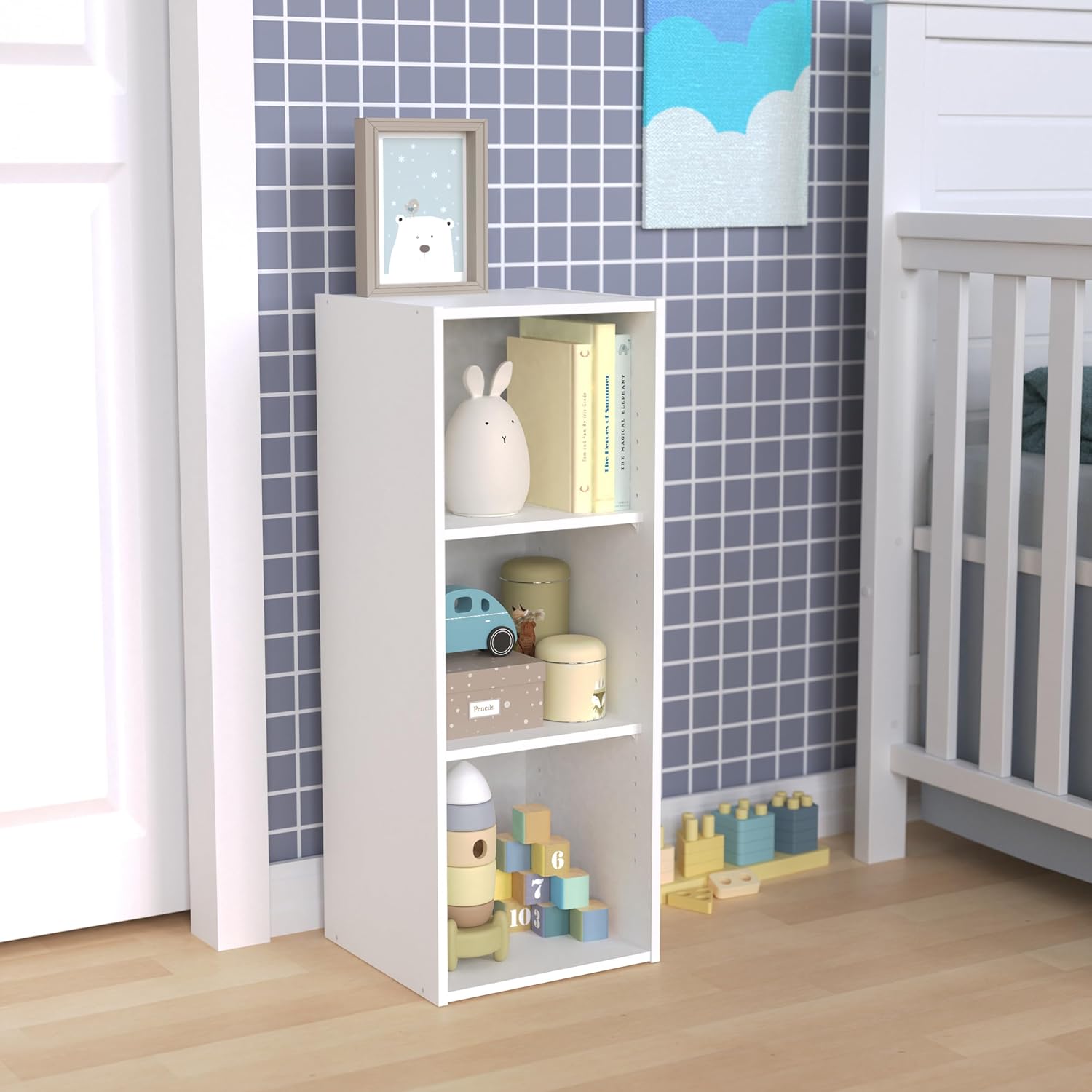ClosetMaid 8987 3-Shelf Stackable Organizer White