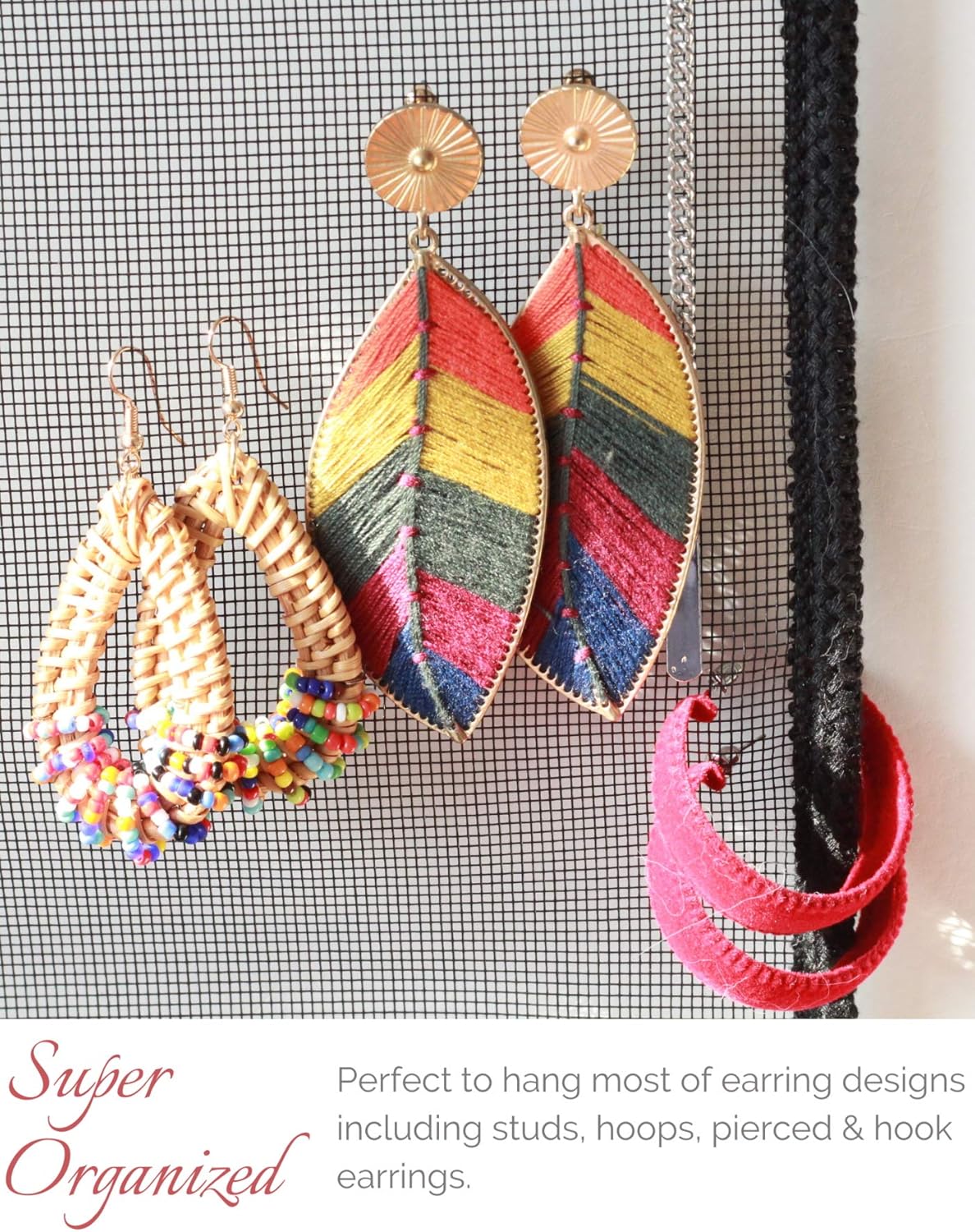 Heesch Earring Organizer Wall Mount Display