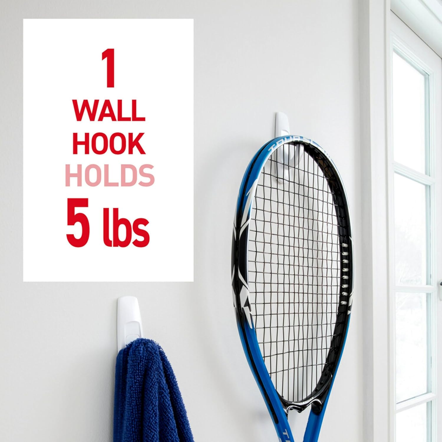 Command 5 lb Large Utility Hooks with 12 Strips