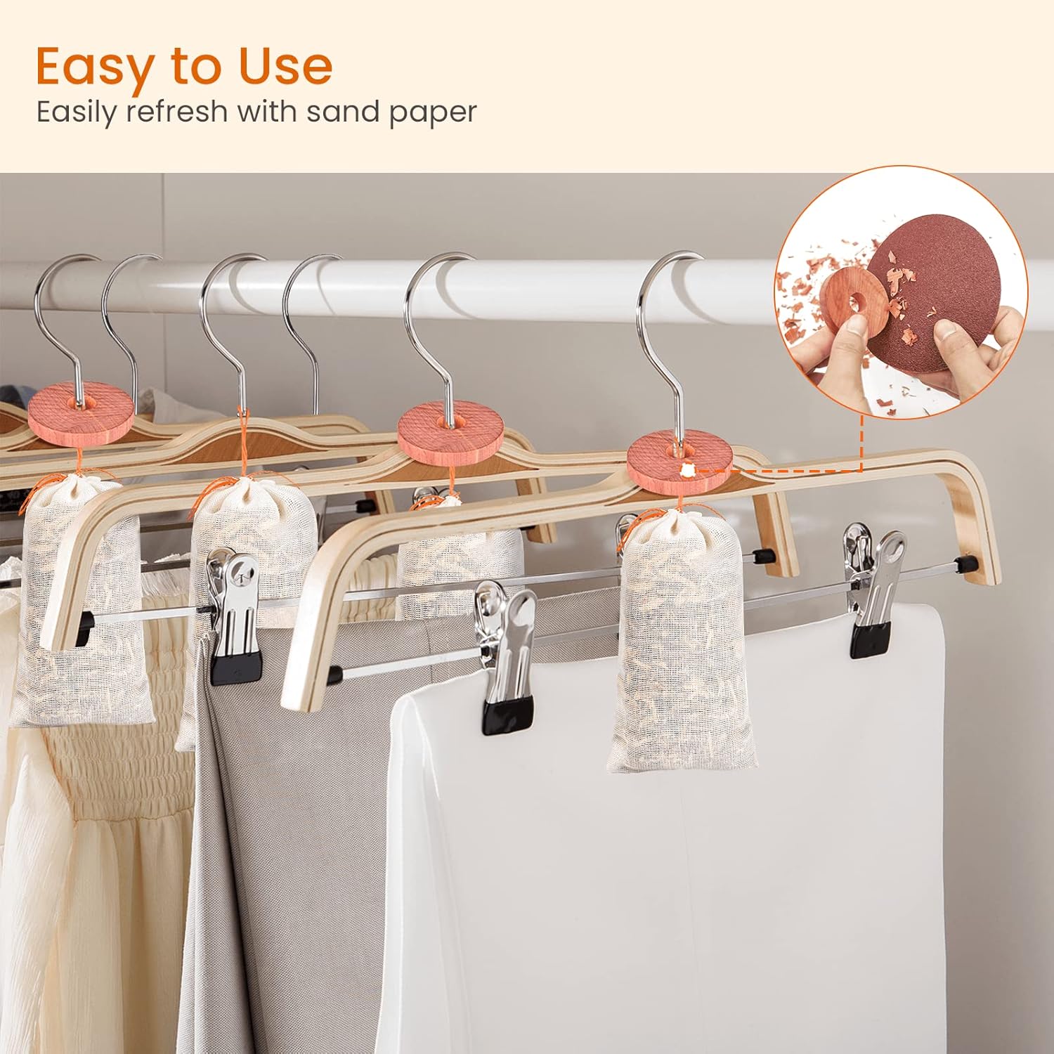 Homode Cedar Chips and 40 Pack Sachets for Storage