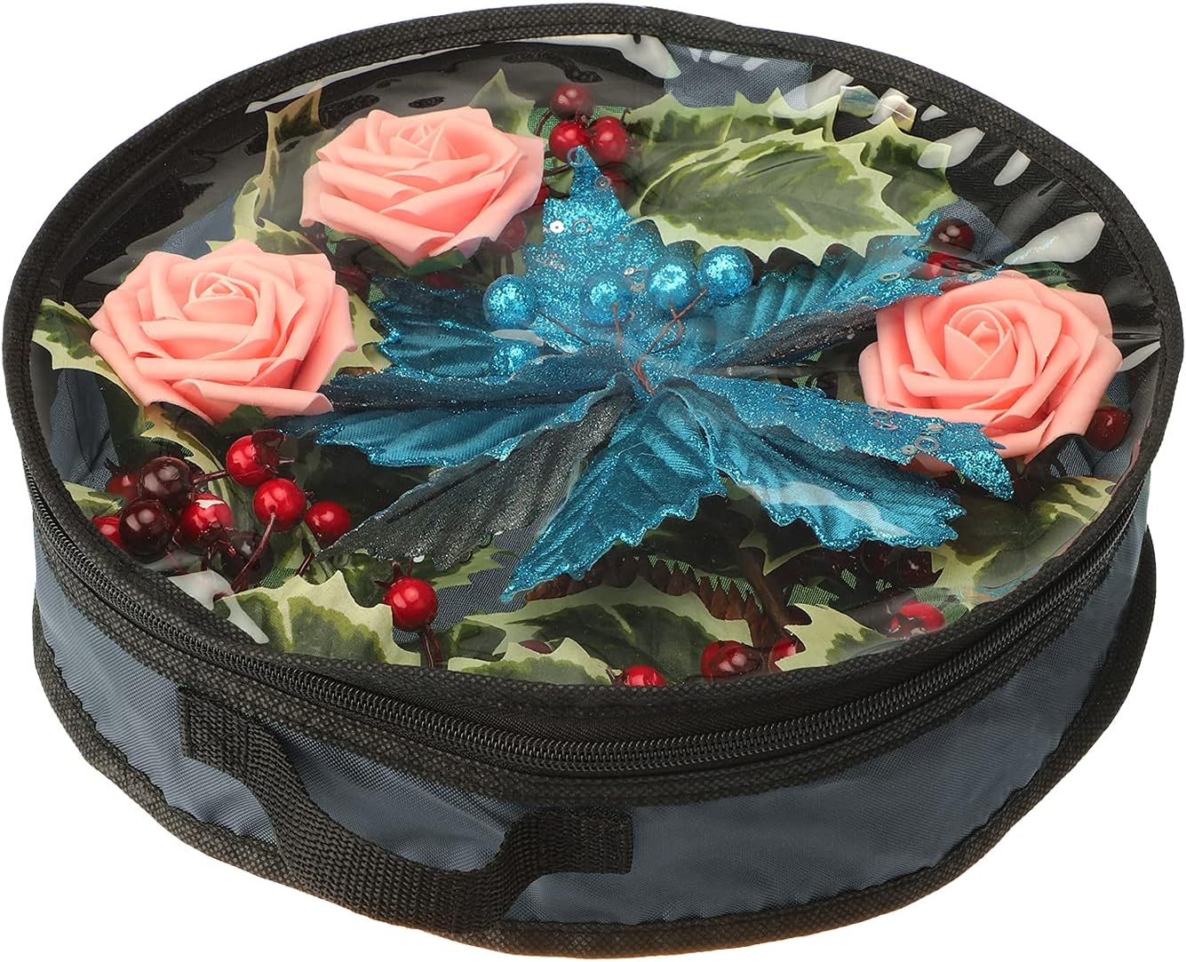 WIVAYE Christmas Wreath Storage Bag 16 Inch Clear Window