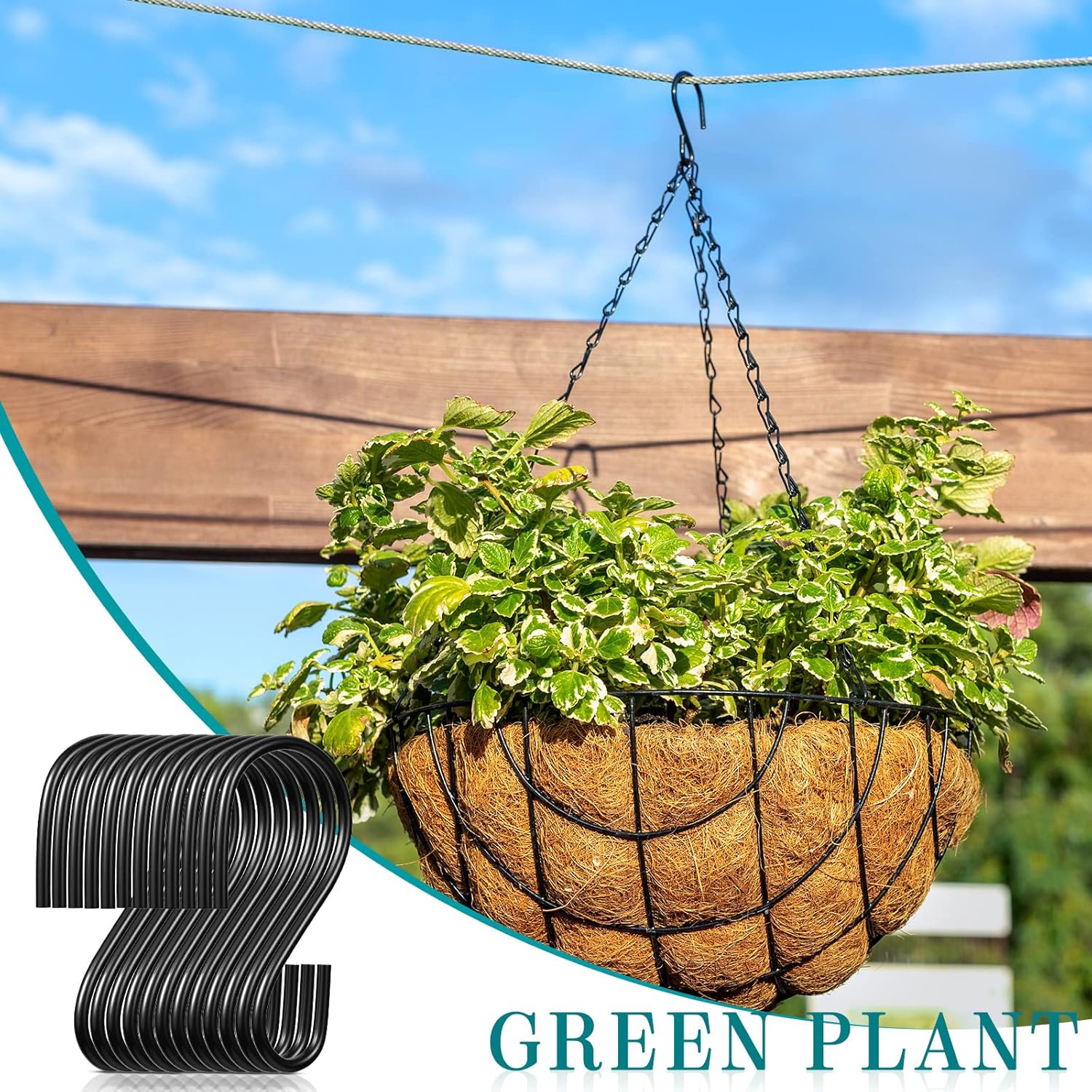 Sratte 120 Pcs S Hook Set for Hanging Decorations and Storage