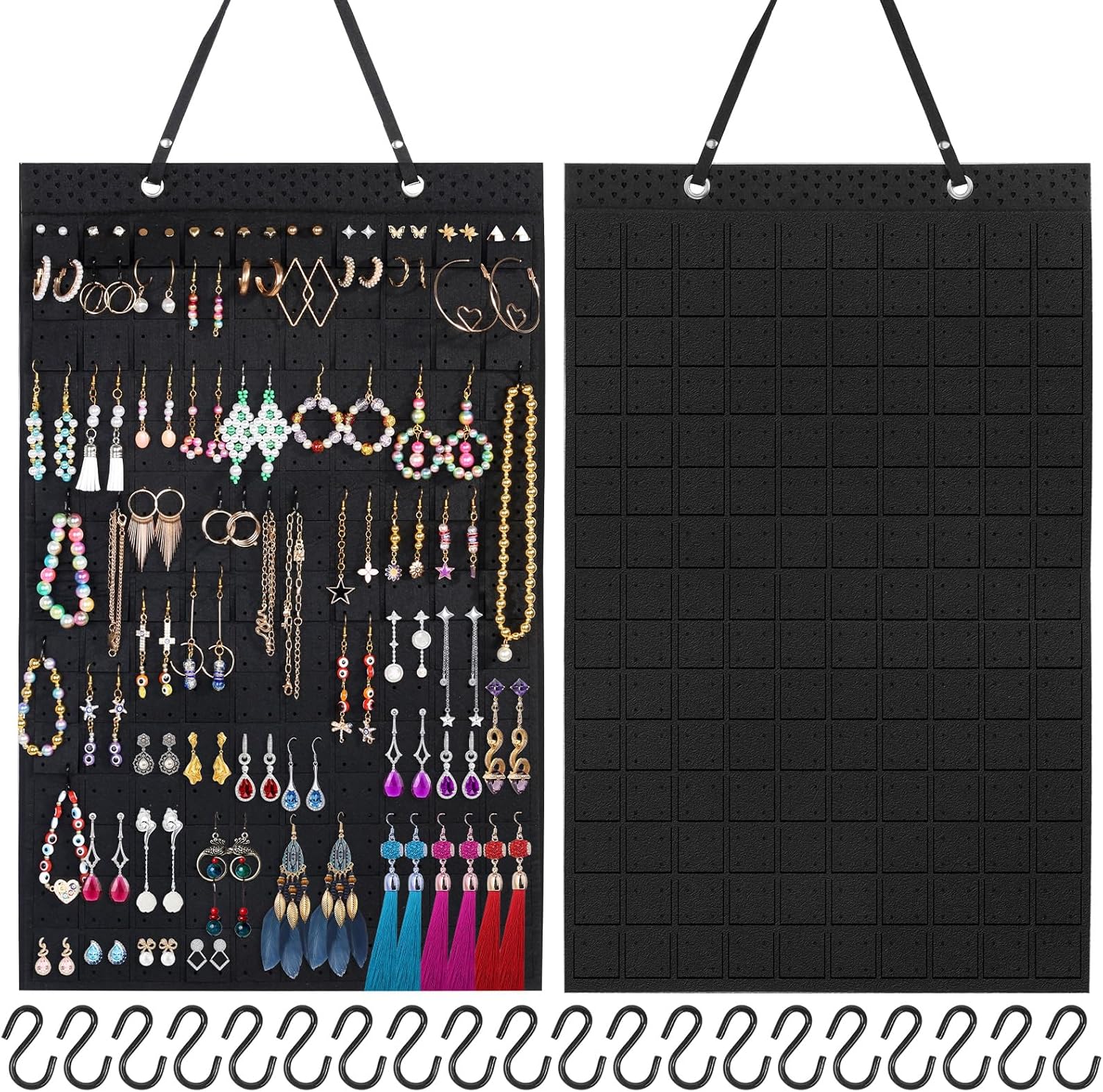 Caffox Wall Earring Holder with 20 Extra Hooks
