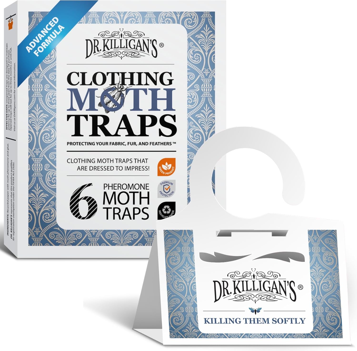 Dr Killigans Premium Double Potent Moth Traps with Pheromones 6 Pack