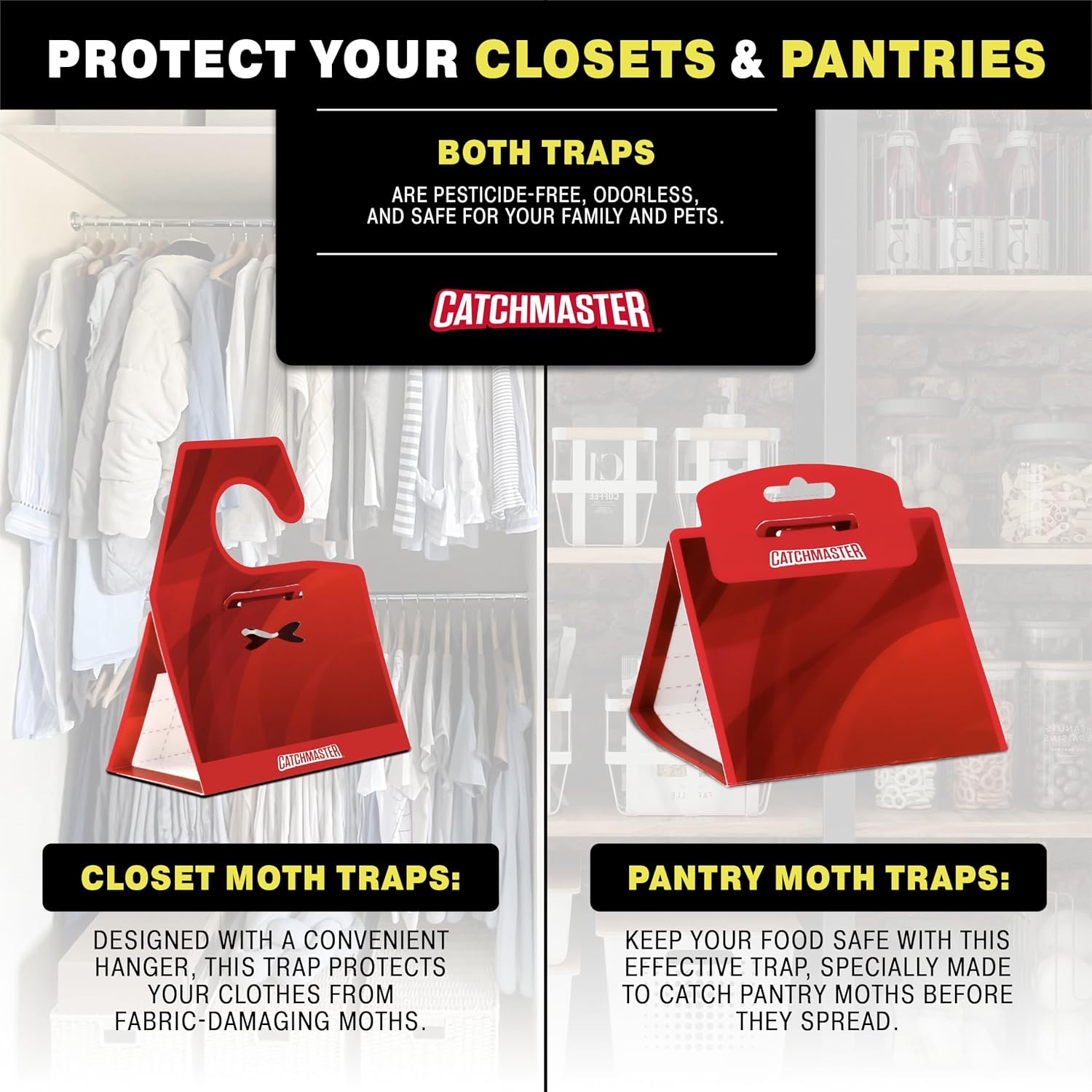 Catchmaster Clothes Moth Traps with PheroGuard Technology 6-Pack