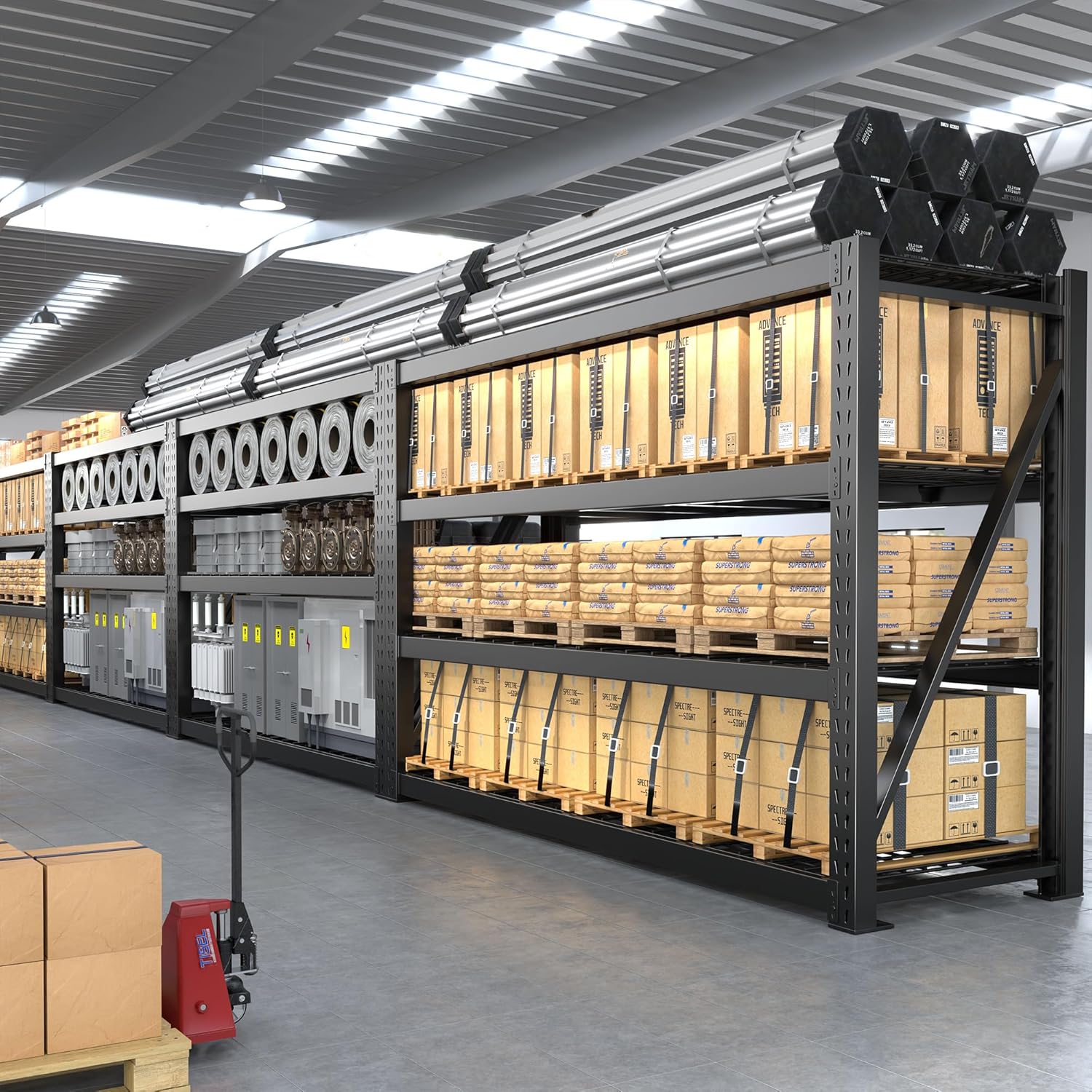 Bepatio 8000LBS Heavy Duty 4 Tier Garage Shelving