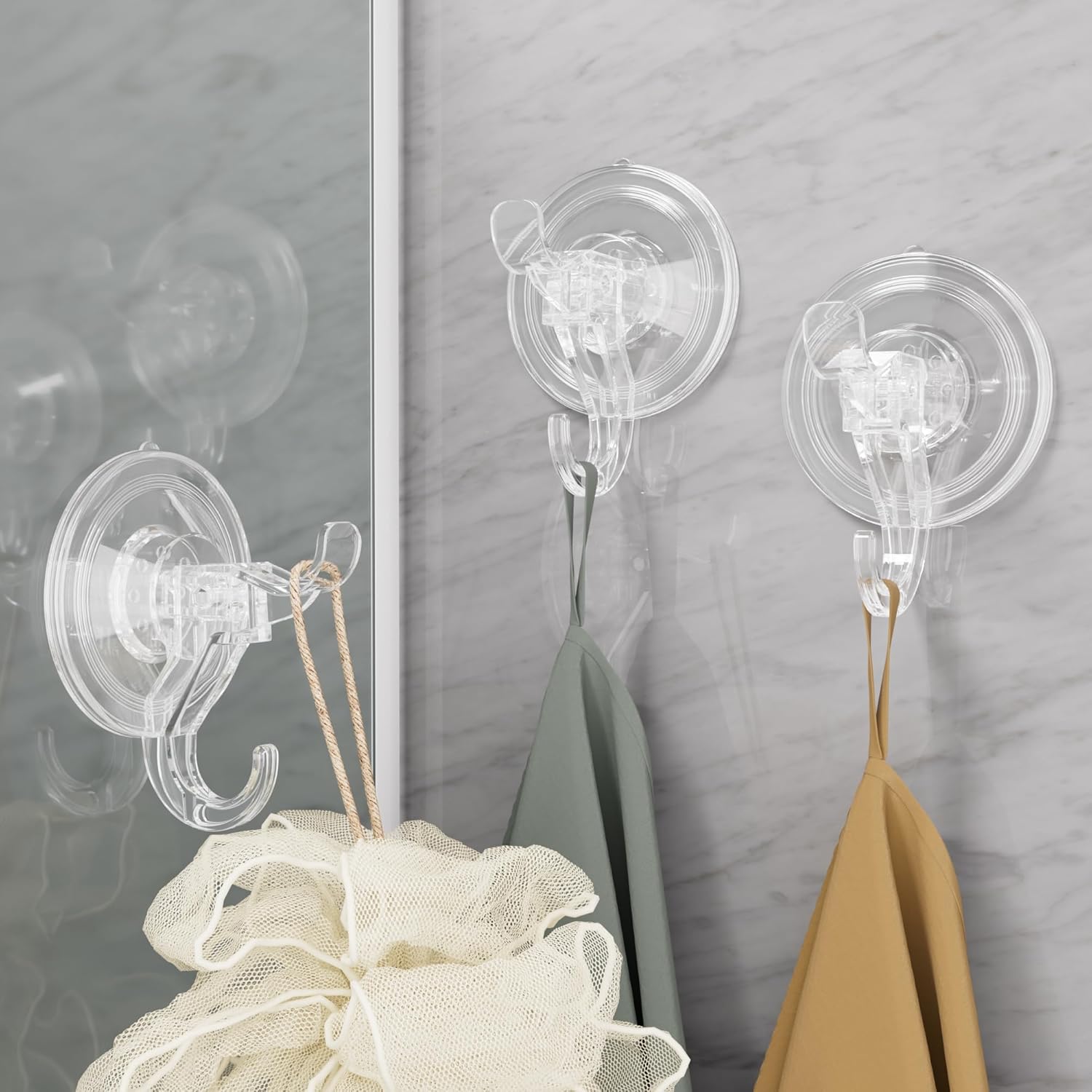 Antimbee 3 Pack Suction Cup Hooks for Home Organization