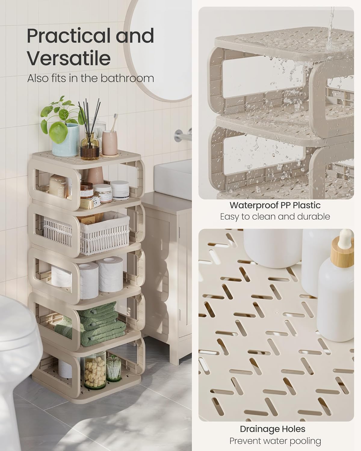 SONGMICS Narrow Shoe Rack with 6 Shelves