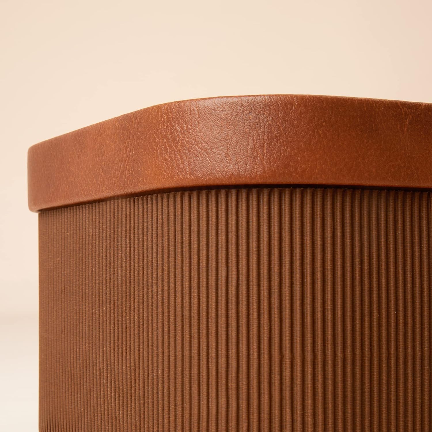 LA JOLIE MUSE Fluted Cardboard Storage Baskets Set of 3