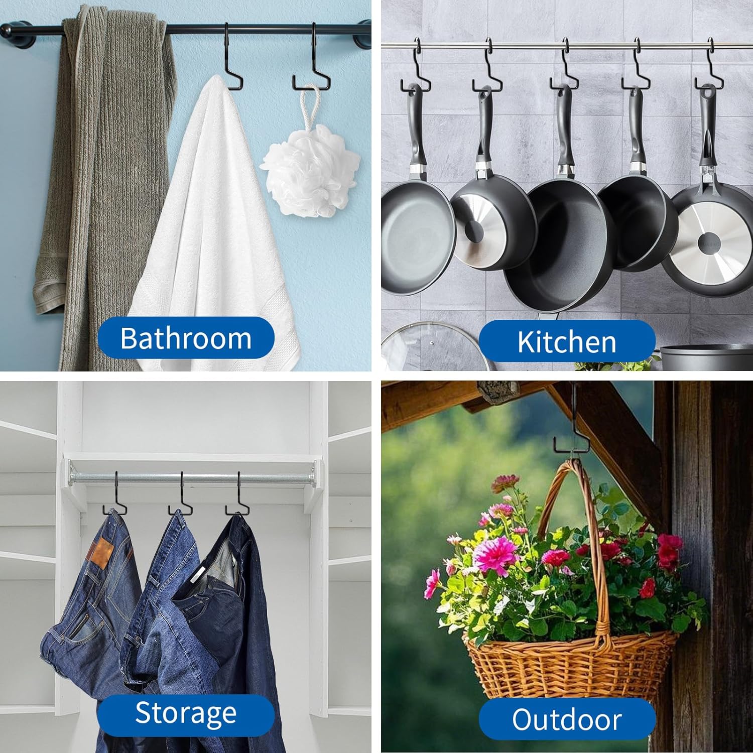 Dapute 8 Pack Twist Design Bag Hanger for Closet