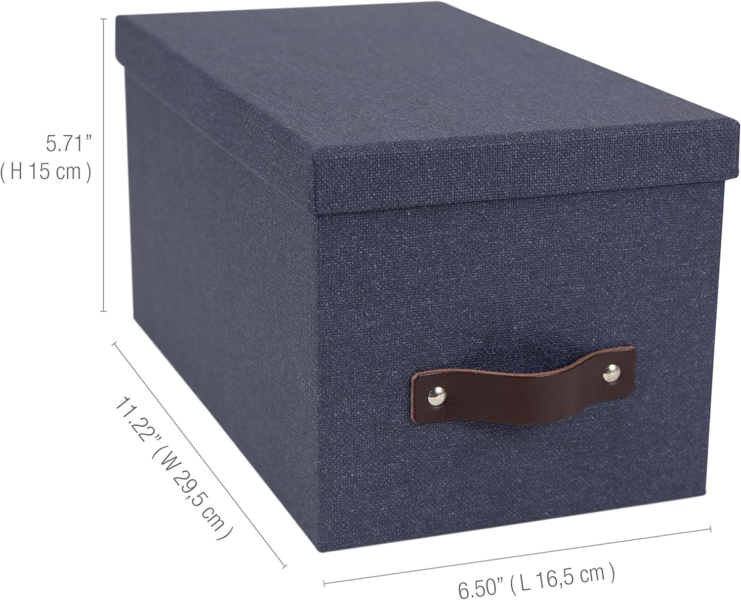 Bigso Box of Sweden Silvia Storage Box - Blue 59x65x116in