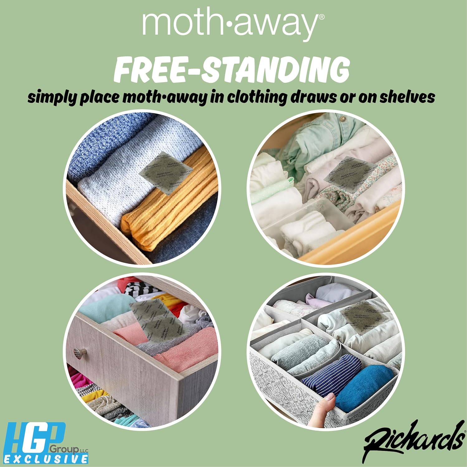 Richards Moth Away Herbal Value Pack 72 Sachets