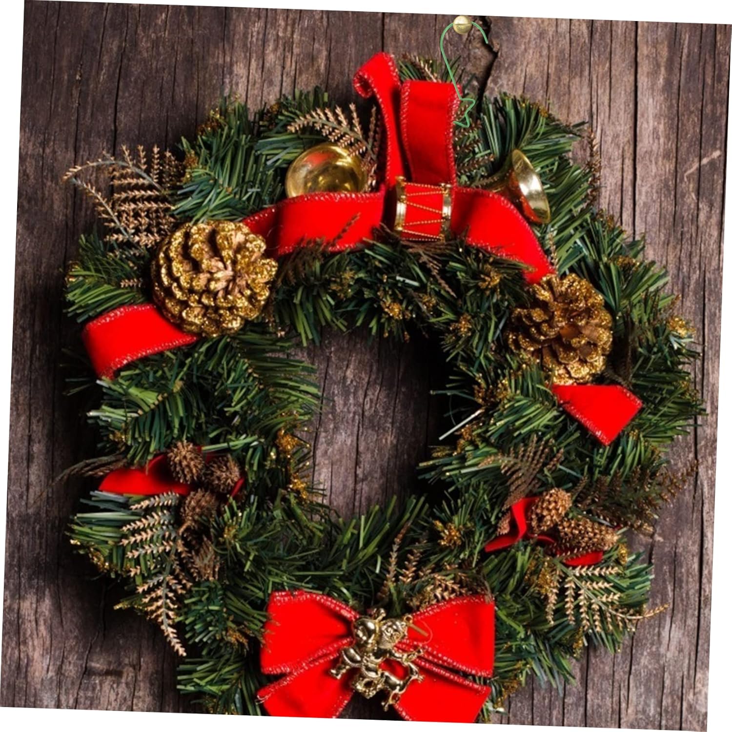 2 Packs Christmas Wreath Hooks Metal Decorations for Festive Decorations