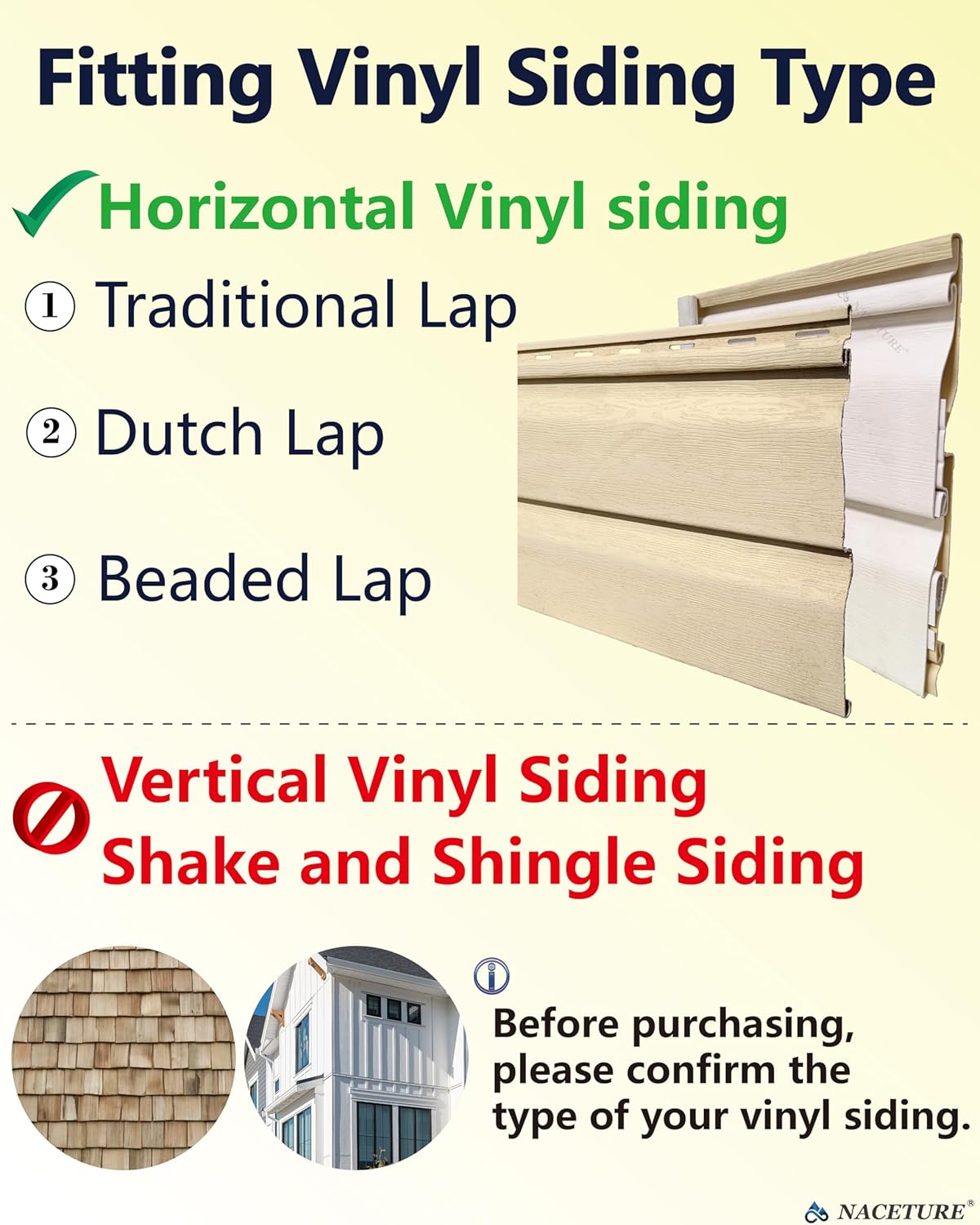 NACETURE Vinyl Siding Hooks 30 Pack Heavy Duty