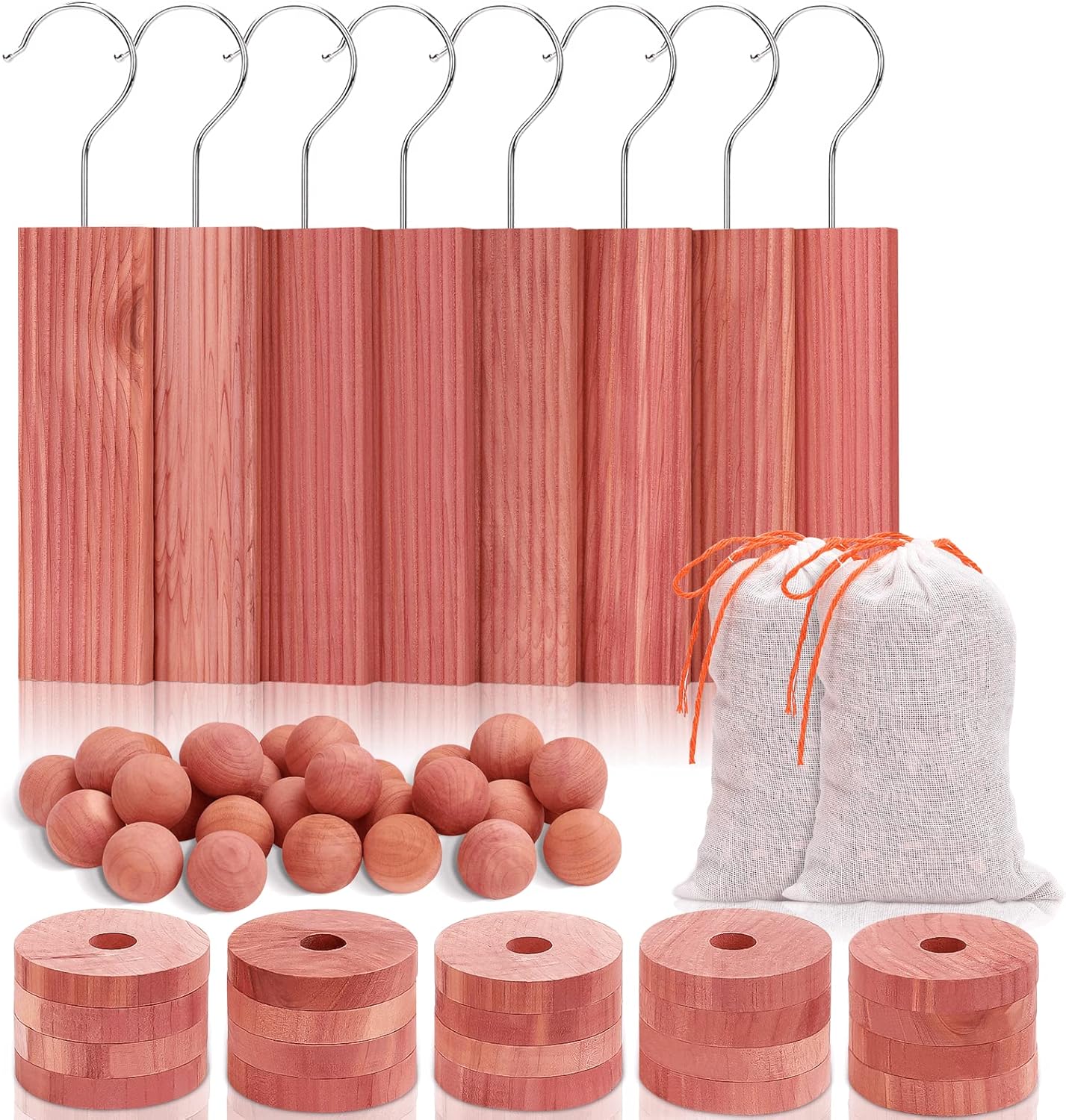 Homode Cedar Blocks for Clothes Storage Set of 60