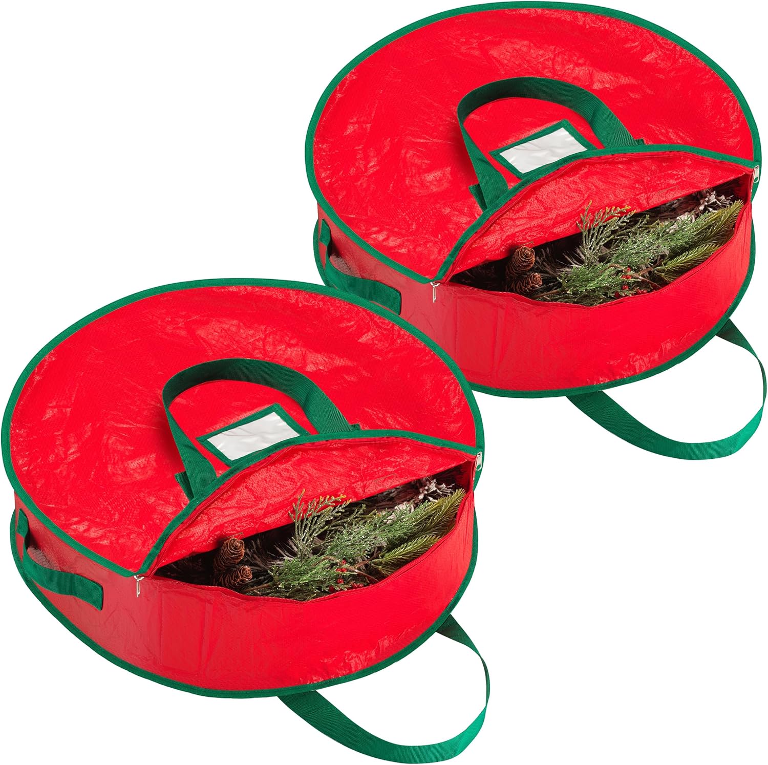 Handy Laundry Christmas Wreath Storage Bag 2-Pack