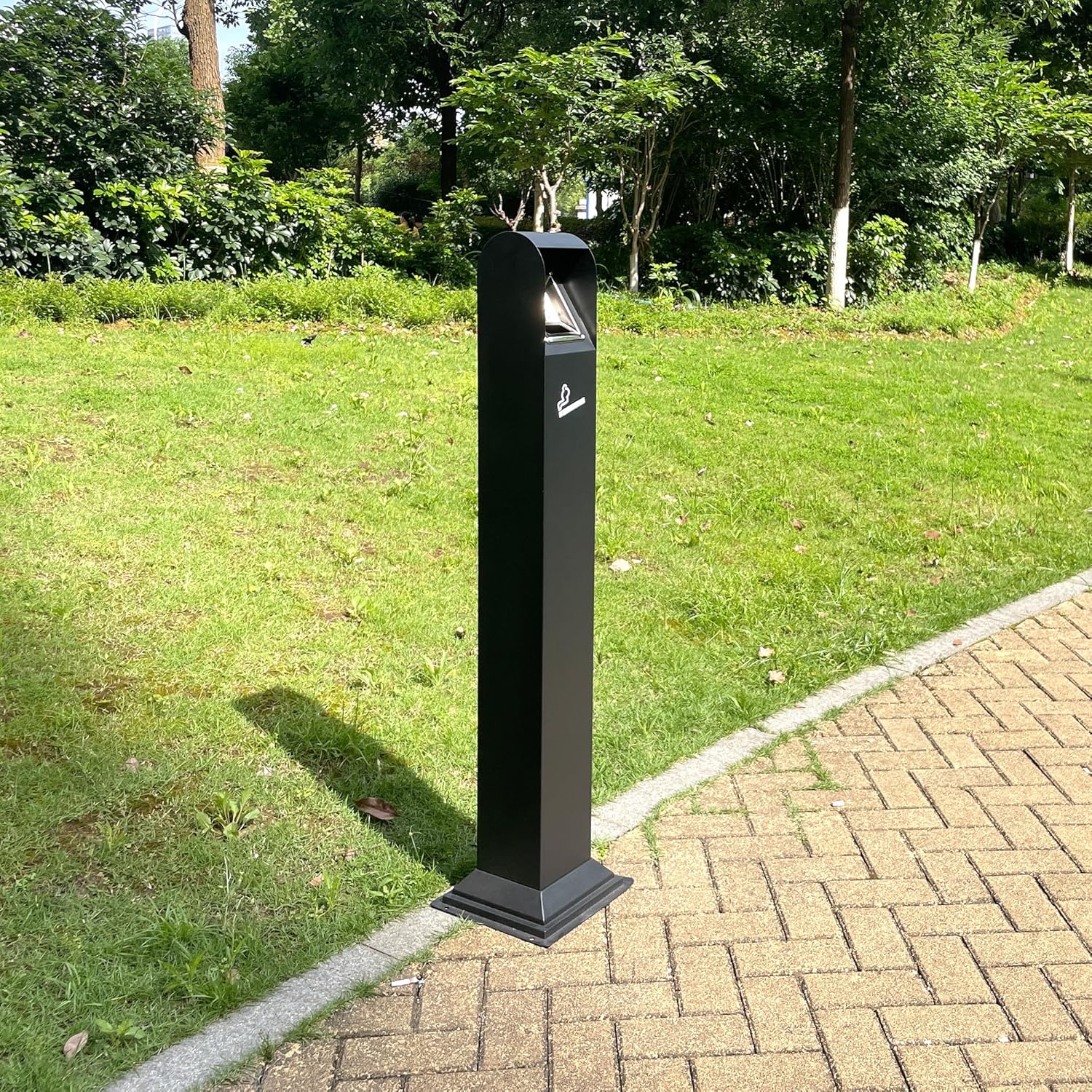 Sturdy Stainless Steel Outdoor Trash Can with Removable Inner Barrel
